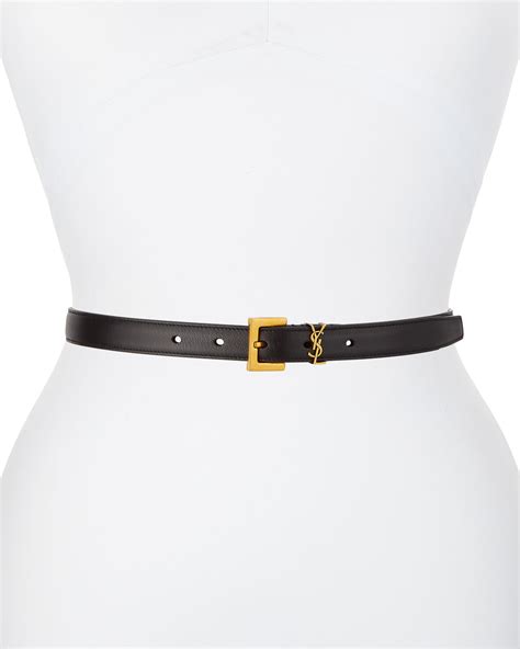 ysl belt on sale|Saint Laurent YSL Monogram Leather Belt .